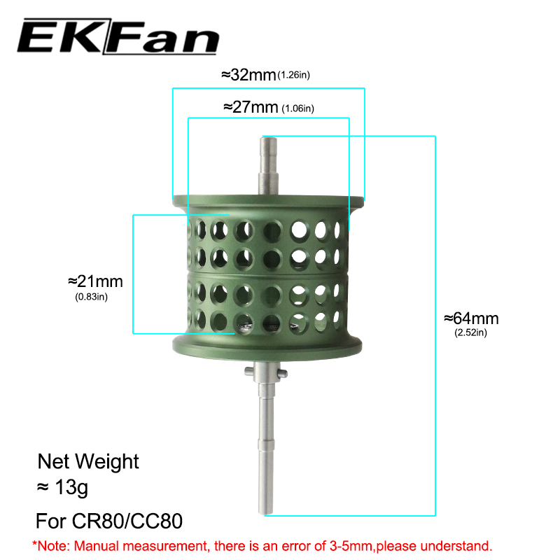 EKFan Green Micro Matter Threa - đánh giá và giá Reel Drag Knob