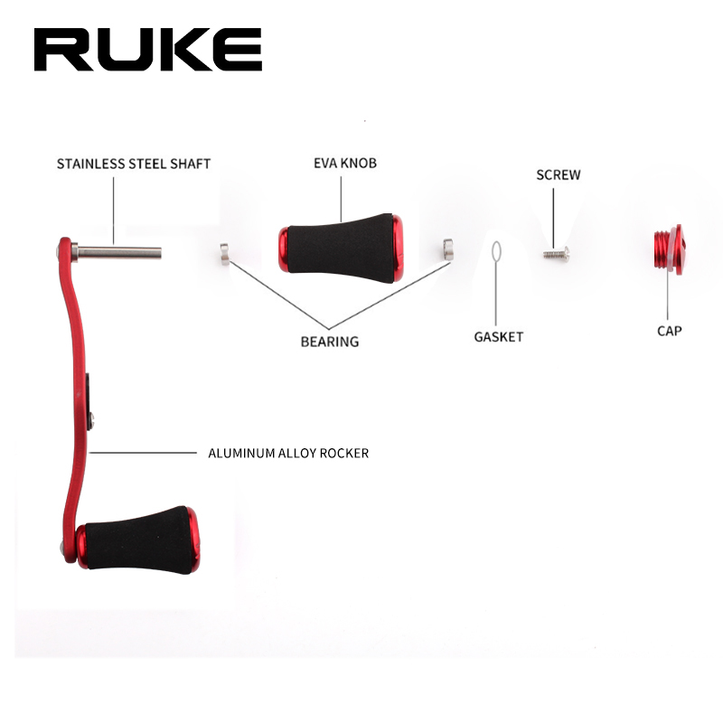 RUKE Mới Máy Câu Cá Hợp Kim Mờ - đánh giá và giá Reel Drag Knob