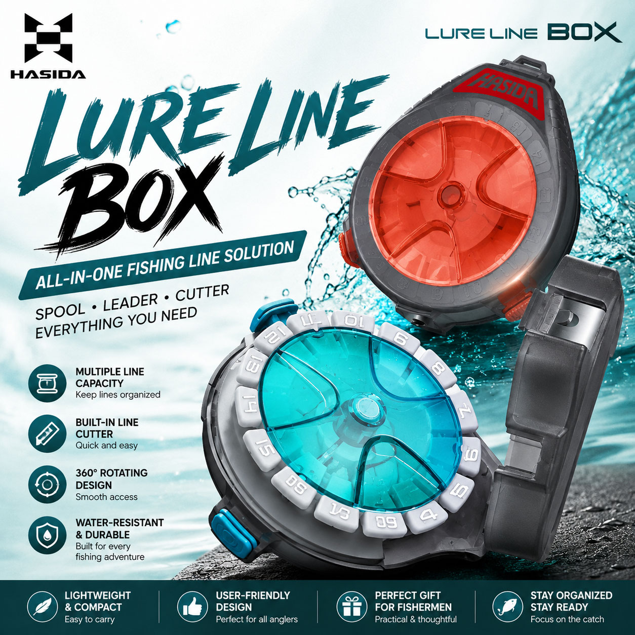 HASIDA Sub Line Box Fishing Ta - đánh giá và giá Spinning Reel