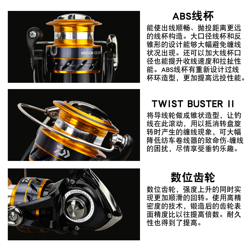 DAIWA MISSION CS Fishing Reel  - đánh giá và giá Reel Spare Spool